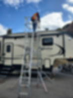 Stack Deck set up by RV